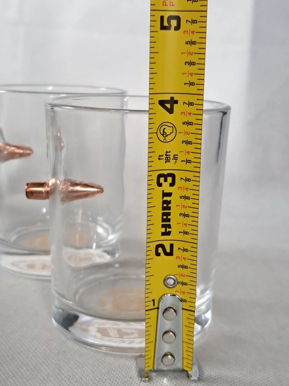 Whiskey Glass Kollea Bullet Whiskey Glass .308 Bullet Glass Set of Two